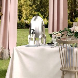 EffiQ-Rate 3 Gallon Beverage Dispenser with Stand, Commercial Coffee Urn with Spigot, Hot Drink Buffet Warmer Server for Parties Weddings Holiday Entertaining Catering Events (Plus Mixing Spoon and Drip Mat)