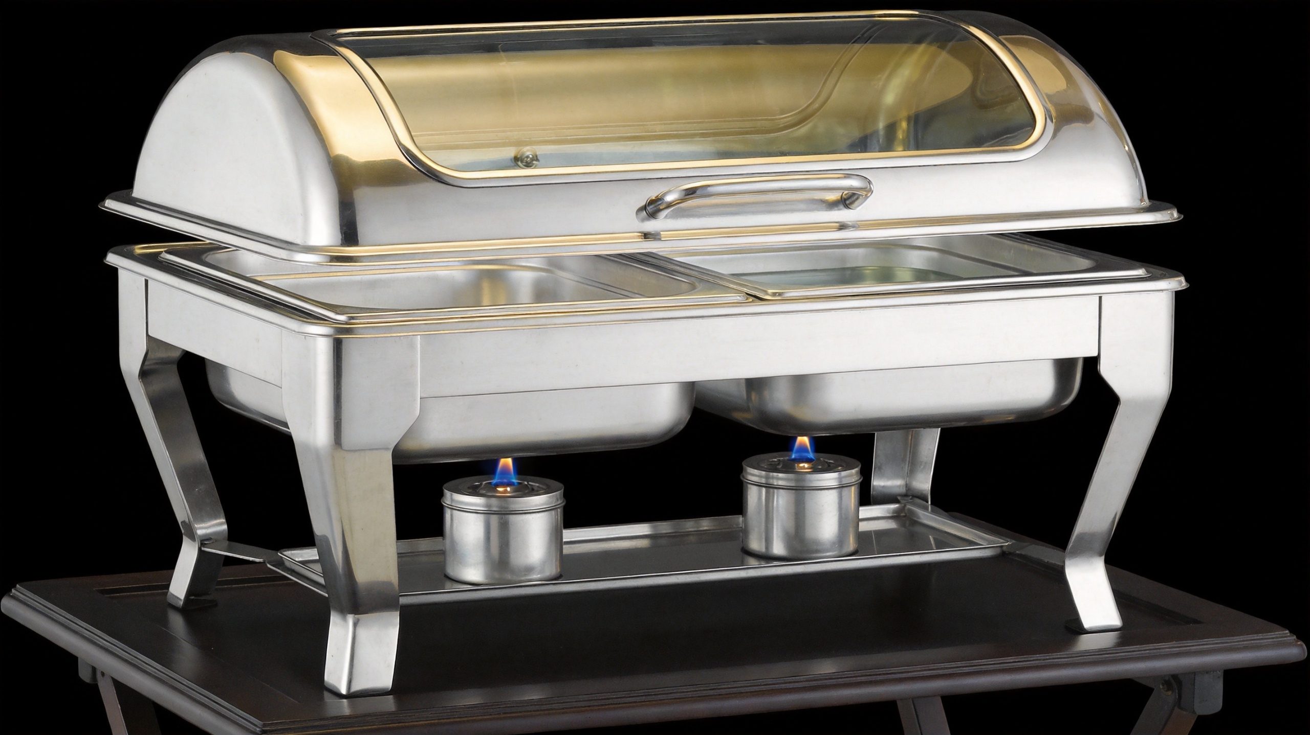 Fully assembled chafing dish