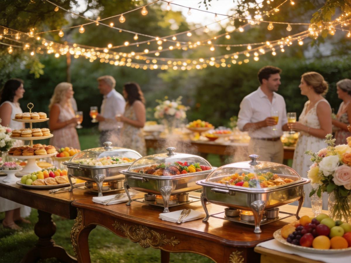 Outdoor beverage station with dispensers and drink warmers